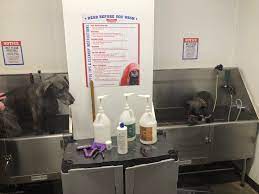 Do you ever wish you could wash your dog somewhere besides your own tub, and leave the mess? Bathing At The Tractor Supply Store S D Gates