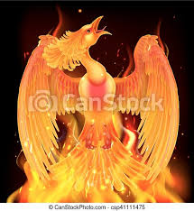 The phoenix bird by hans christian andersen (1850) is in the public domain. Phoenix Bird Rising From Ashes A Phoenix Bird Rising From Flames Fire And Ashes Canstock