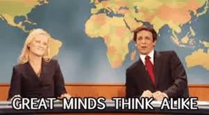 Maybe you would like to learn more about one of these? Great Minds Think Alike High Five Gif Greatmindsthinkalike Highfive Amypoehler Discover Share Gifs