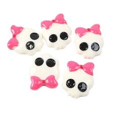 Your information is never shared. 5 X 20mm Skull Pink Bow Flat Back Resin Headbands Hair Bows Card Making Crafts Card Making
