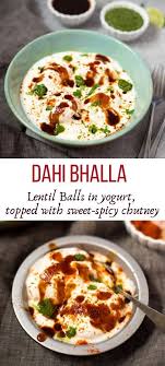 This Favorite Dahi Vada Or Dahi Bhalla Recipe Has The Softest Lentil Fritters Drenched In Creamy Yogurt And Toppe Indian Food Recipes Indian Street Food Chaat