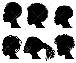 Download Afro American Young Woman Face Vector Black Silhouettes Royalty Free Cliparts Vectors And Stock Illustration Image 79339576
