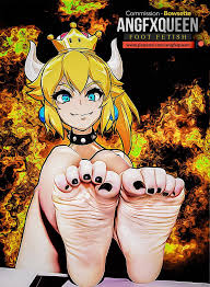 Bowsette Foot Worship ~ Mario ~ By ANGFXQUEEN – Rule 34 Femdom Club