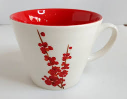 2008 Starbucks Red Asian Flowers Red Interior | eBay