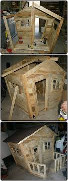 Pallet Kids Hut 1001 Pallets Pallet Kids Pallet Playhouse Pallet Crafts