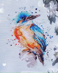Bird Cross Stitch Pattern Book Kingfisher Bird Cross Stitch Pdf Instant Download Watercolor Etsy In 2020 Nature Cross Stitch Cross Stitch Bird Cross Stitching