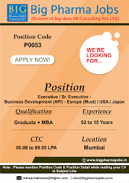Job Openings In The Pharma Sector For More Visit Http Www Bigpharmajobs In Pharma Current Opening Html Pharmajobs Pharm Big Pharma Job Opening Pharma