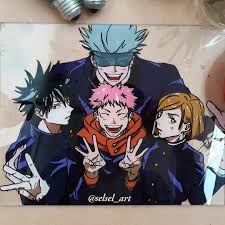 Painting On Glass Anime Anime Canvas Art Anime Canvas Glass Painting