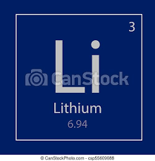 Lithium carbonate is a common treatment of bipolar. Lithium Li Chemical Element Icon Vector Illustration Canstock