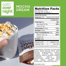 Prep time is 5 minutes, while cook time on the stove is 50 minutes. Buy Oats Overnight Mocha Dream 8 Meals High Protein Low Sugar Breakfast Shake With Coffee Gluten Free High Fiber Non Gmo Oatmeal 2 7oz Per Meal Online In Indonesia B07h38tpjy