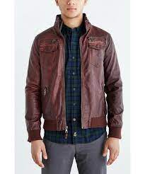 Urban Outfitters Charles 1 2 Faux Leather Moto Jacket Wear
