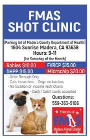 Low-Cost Vaccine Clinic – Friends of Madera Animal Shelter