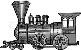 Hand Drawn Sketch Cartoon Illustration Of Steam Train Vector Train Vector Train Drawing Train Illustration