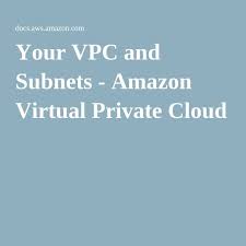 Your Vpc And Subnets Cloud Computing Services Vpc Clouds