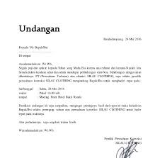 Surat resmi adalah surat yang digunakan untuk berbagai keperluan resmi oleh sebuah contoh surat resmi: Contoh Surat Undangan Setengah Resmi