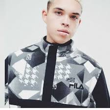 FILA × LH LIAM HODGES テクニカルフリース 総柄 ウイングブレイカージャケット メンズ ストリート  UK｜Yahoo!フリマ（旧PayPayフリマ）