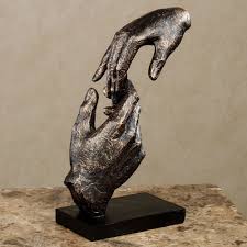 Loving Hands Table Sculpture Hand Sculpture Sculpture Bronze