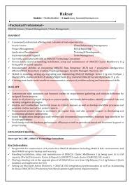 Oracle Dba Sample Resumes Download Resume Format Templates
