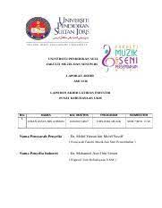Ia adalah bertujuan untuk menilai. Irfan Report Docx Universiti Pendidikan Sultan Idris Fakulti Muzik Dan Seni Persembahan Laporan Akhir Ami 1336 Laporan Akhir Latihan Industri Pusat Course Hero