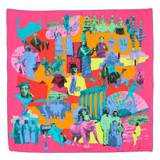 Hermes A Silk Scarf Pierre Loti Ou L Ame Voyageuse App 90 X 90 Cm Carre Hermes Foulard Hermes Maison Hermes