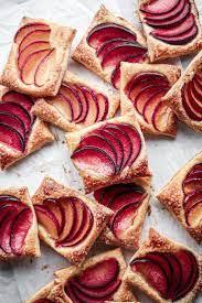 4 Ingredient Plum Tarts Recipe Tart Recipes Plum Tart Recipes