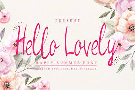 In our experience, the best free fonts take a classic style and give it a twist, and here's a great example. Hello Lovely Font By One Design Creative Fabrica