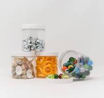 Plastic Storage Jars - Set of 4