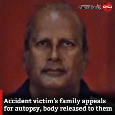 Relatives of a man who died in a freak accident are appealing to the  relevant authorities to conduct an autopsy and release the body before  January 30. Read more:  https://www.cnc3.co.tt/accident-victims-family-appeals-for-autopsy-body-released-to-them/
