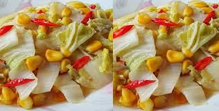 Bikin air liurmu menetes duluan! Tumis Sawi Putih Jagung Manis By Ifani Devi