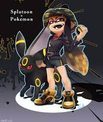1girl Bike Shorts Black Hair Blonde Hair Domino Mask Fangs Gradient Hair Hat Inkling Jacket Leather Leather J Splatoon Short Black Hairstyles Multicolored Hair