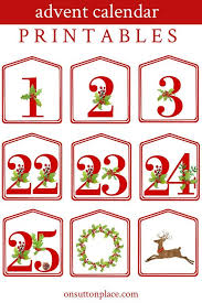 Kids Advent Calendar Diy Printable Numbers Advent Calendars For Kids Printable Advent Calendar Advent For Kids
