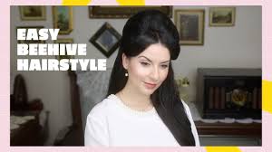 This perfectly poised beehive hairstyle is another great example of beehive hairstyles for long hair that you need to draw the eye. Easy Half Beehive Hairstyle Long Hair Youtube