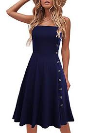 Liyinxi Women S Casual Summer Beach Flattering Flowy A Line Spaghetti In 2020 Summer Dresses Knee Length Casual Summer Dresses Knee Length Summer Dresses For Women