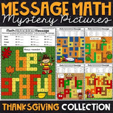 400x400 astonishing coloring pages for graders grade thanksgiving. Thanksgiving Multiplication Color By Number Worksheets Teaching Resources Tpt