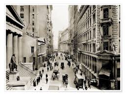 Gallery wrap canvas, framed fine art prints, framed canvas art Die Wall Street Von New York City Poster Online Bestellen Posterlounge De