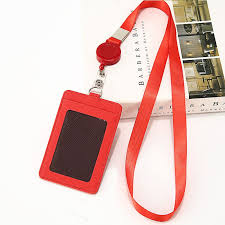 Wholesale Name Badge Holders Red Pu Cover With Lanyard Together In 2020 Personalized Leather Notebook Leather Notebook Personalized Leather