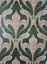 Art Nouveau Vintage Wallpaper From Www Spinstersemporium Com Sanderson Original Art Nouveau Wallpaper Art Nouveau Pattern Art Deco Wallpaper