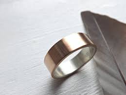 Mens Wedding Band Bronze Wedding Ring Mens Ring Silver Etsy Bronze Wedding Rings For Men Mens Wedding Bands