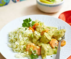 Zitronen Curry Hahnchen Zu Reis Rezept Gesunde Rezepte Rezepte Curry