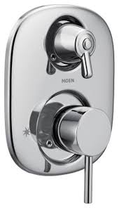 2.turn valve stem around so that the notched flat is turned one half turn or 180 degrees. Moen Align Two Handle Three Function Transfer Valve Trim Tub And Shower Parts By Bath1 Houzz