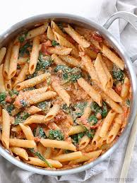Creamy Tomato And Spinach Pasta With Video Budget Bytes Recipe Healthy Pasta Recipes Pasta Dishes Spinach Pasta