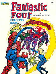 Fantastic four coloring page from the more disney coloring pages section of fun with pictures.com. The Fantastic Four Enjoy Breakfast In Ancient Coloring Book Art