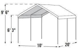 Aluminum carport parking garage shed tent metal car canopy shed carport tent. Shelterlogic Max All Purpose 6 Leg 10 X 20 Canopy At Menards