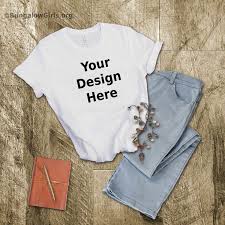 White Tshirt Mockup Bellacanvas3001 Printful Uses In 2020 Womens Jersey Stealer T Shirts For Women