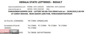 Updates every draw result at 5:00 pm, after government the order number is also provided at the time of image upload. Kerala Lottery Result Archives Page 3 Of 37 The Primetime