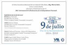 Descubre el cumpleaños en 9 de julio más famoso incluyendo perxitaa, boffe gp, dama g, guitarherostyles, enzo moreno y muchos más. Eventos Anteriores Municipalidad De Villa Maria Cordoba Argentina