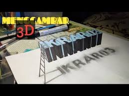 Nah, kalau kamu mau coba gambar 3d keren dan mudah, kamu bisa banget ikutin tutorial video di bawah ini: Joy Liong Art Youtube Gambar 3d Gambar Belajar Menggambar