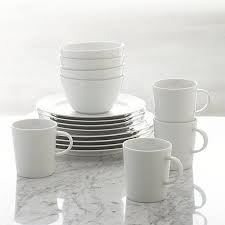 Maison 16 Piece Dinnerware Set Reviews Crate And Barrel Porcelain Dinnerware Dinnerware Sets White Dinnerware