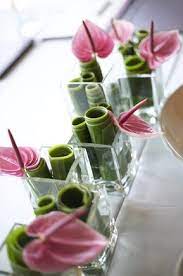 centre de table anthurium arrangements de fleurs tropicales centre de table fleurs compositions florales modernes