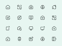 Myicons Smart Home Vector Line Icons Line Icon Smart Home Home Icon